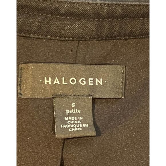 Women's Halogen Black 100% Cotton Jacket Petite Small - Picture 5 of 6